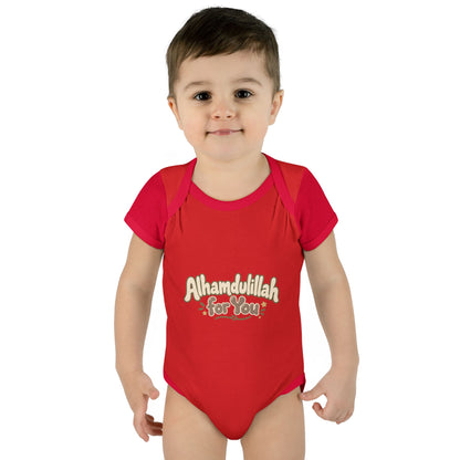 “Alhamdulillah for You” Baby Bodysuit — Newborn Islamic Celebration Onesie