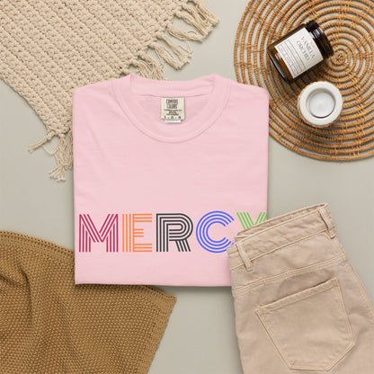 Mercy Multi Color Letters T-Shirt