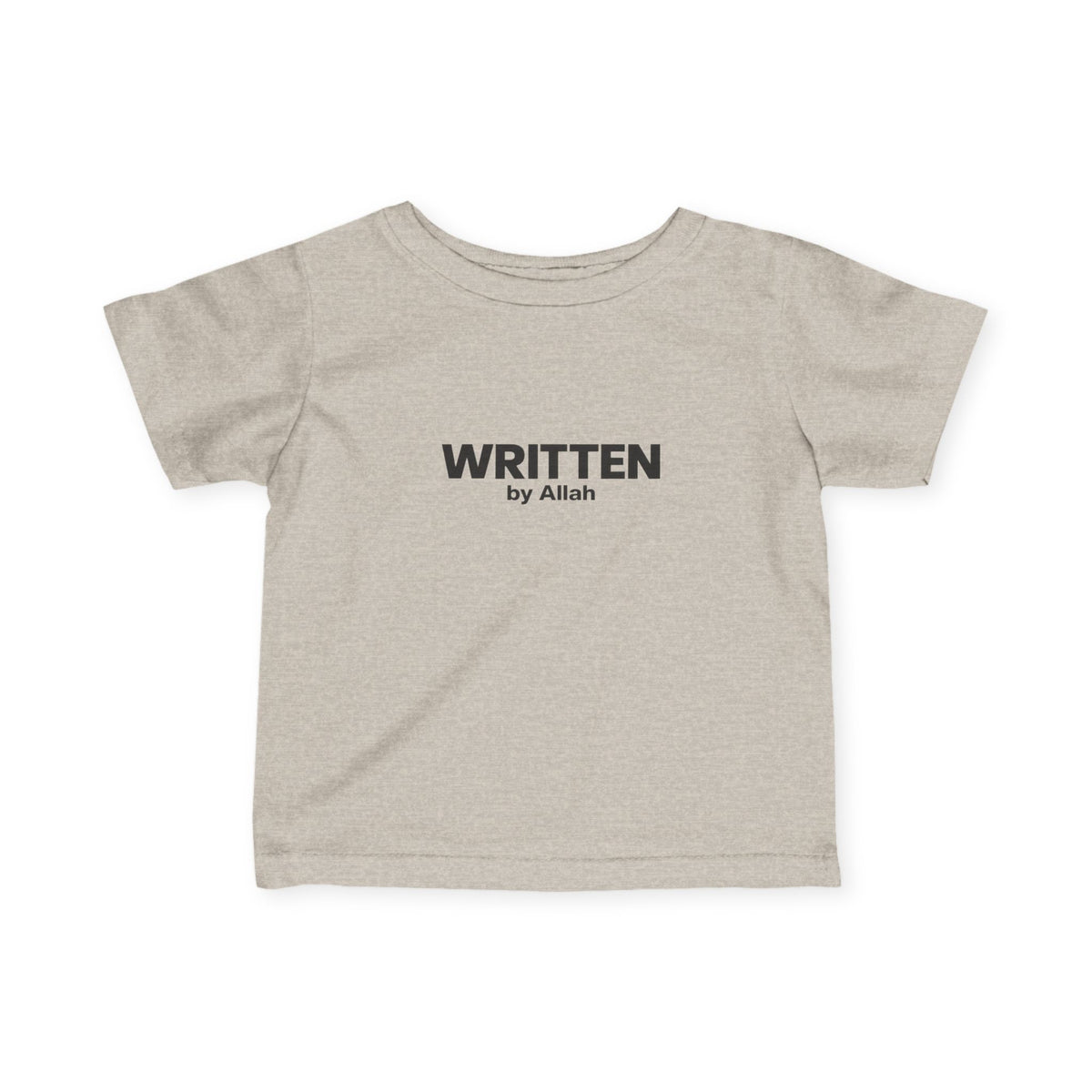 Infant Tee - "WRITTEN by Allah" Minimal Islamic Baby Shirt