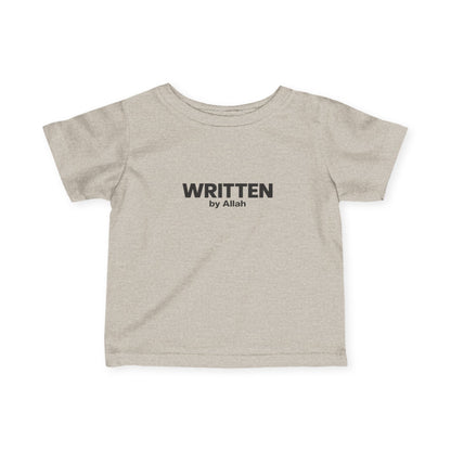 Infant Tee - "WRITTEN by Allah" Minimal Islamic Baby Shirt