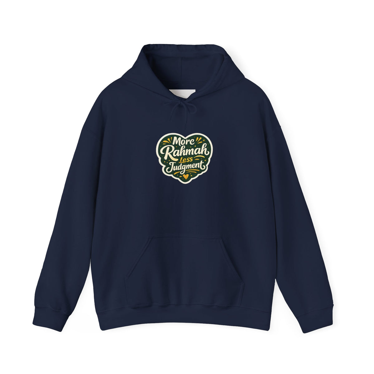Hoodie — “More Rahmah Less Judgment” Inspirational Islamic Comfort Hoodie