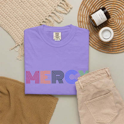 Mercy Multi Color Letters T-Shirt