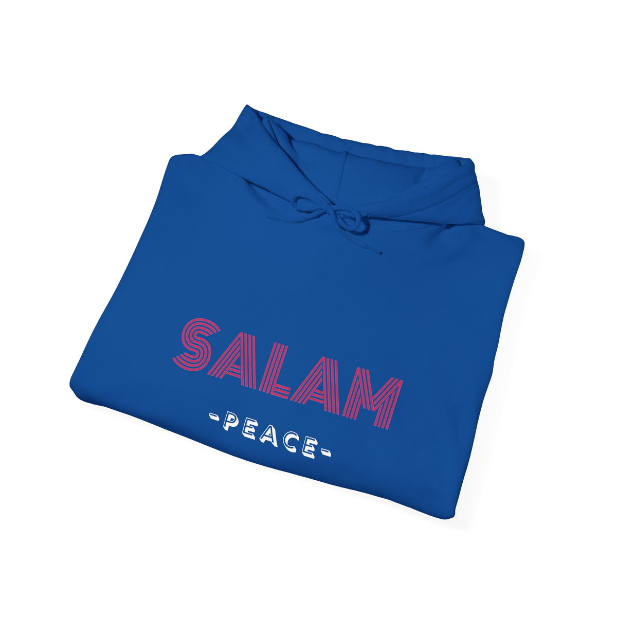 Salam Peace Hoodie — 'SALAM' Typography Peaceful Message Sweatshirt