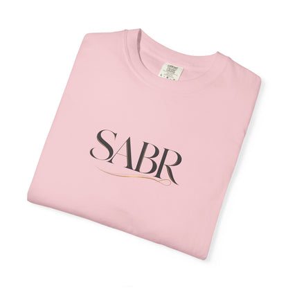 SABR Minimalist Script T-Shirt — Elegant Faith-Inspired Tee