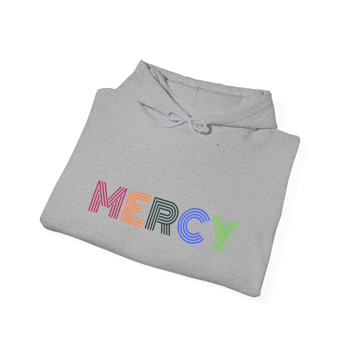 Mercy Hoodie — Colorful Mercy Graphic Hooded Sweatshirt