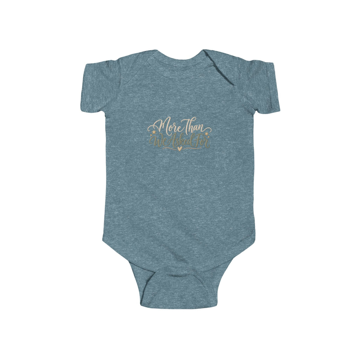 Infant Bodysuit - "More Than We Asked For" Floral Newborn Onesie