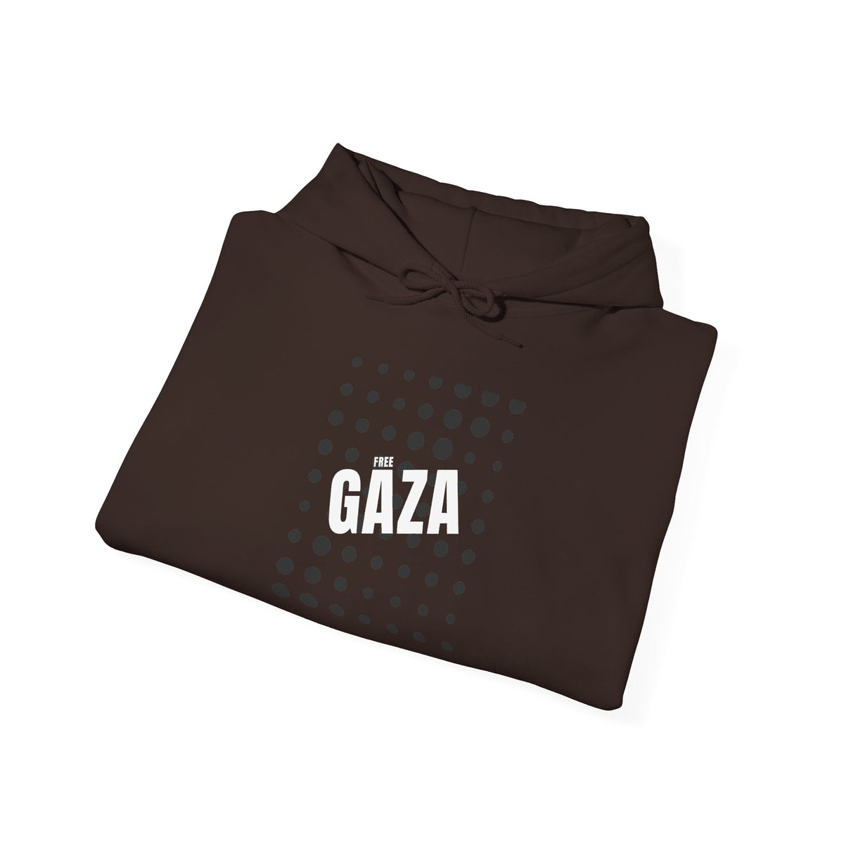 Gaza Solidarity Hoodie — Minimal Dot Grid Protest Sweatshirt