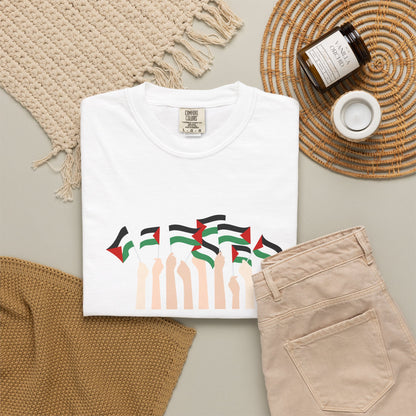 Palestine Flags T-Shirt — Minimal Graphic Tee