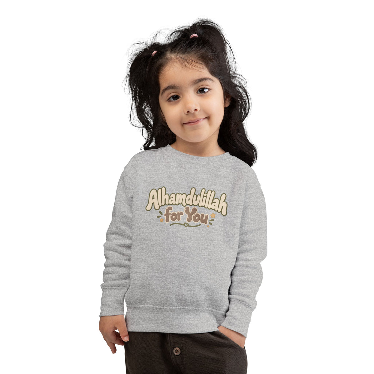 Alhamdulillah For You Toddler Sweatshirt – Cute Islamic Kids Pullover