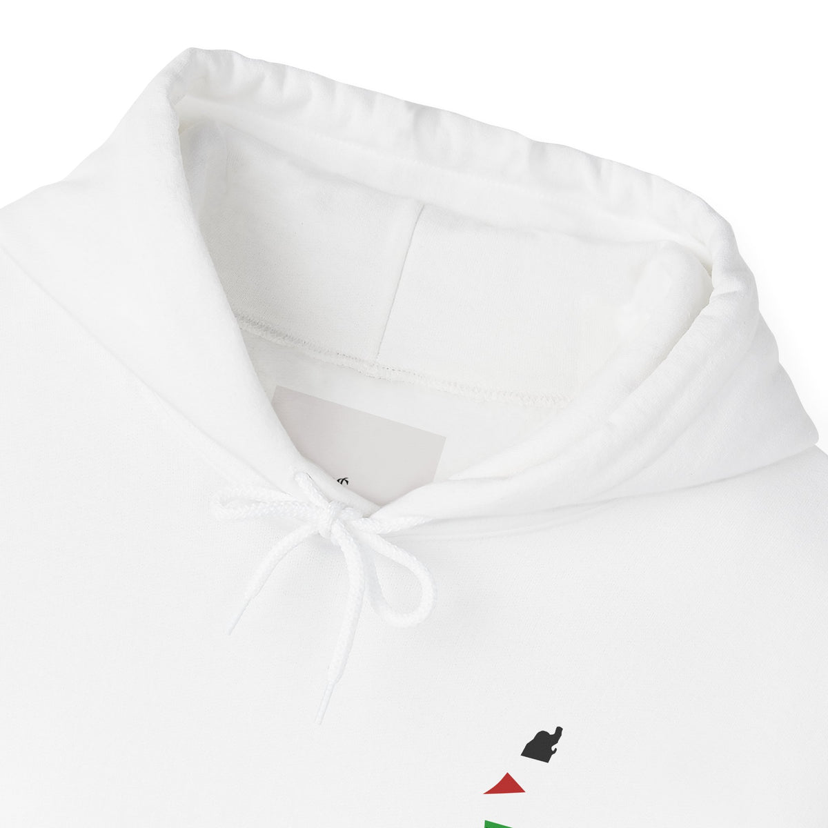 Minimalist Palestinian Flag Hoodie – Small Chest Emblem
