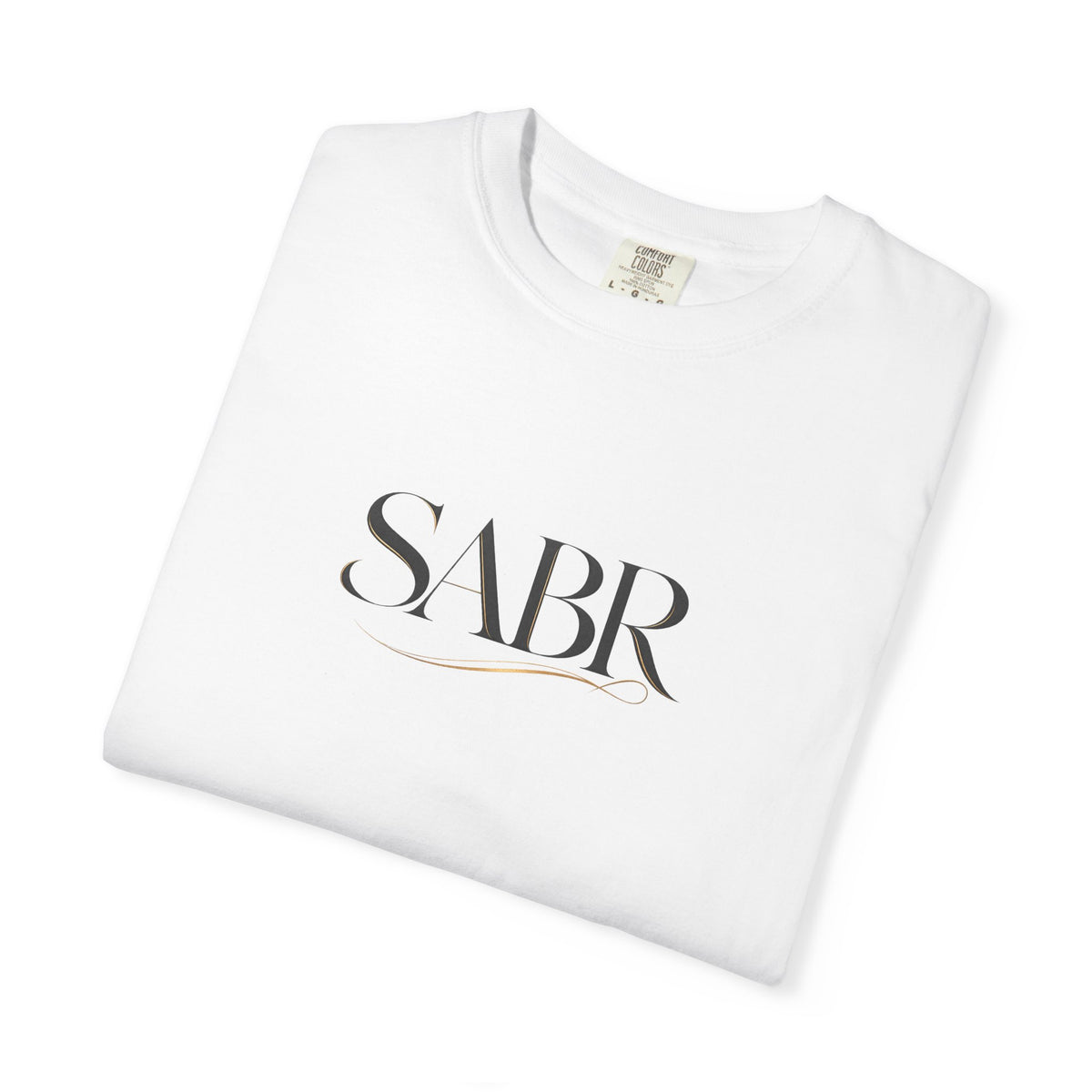 SABR Minimalist Script T-Shirt — Elegant Faith-Inspired Tee