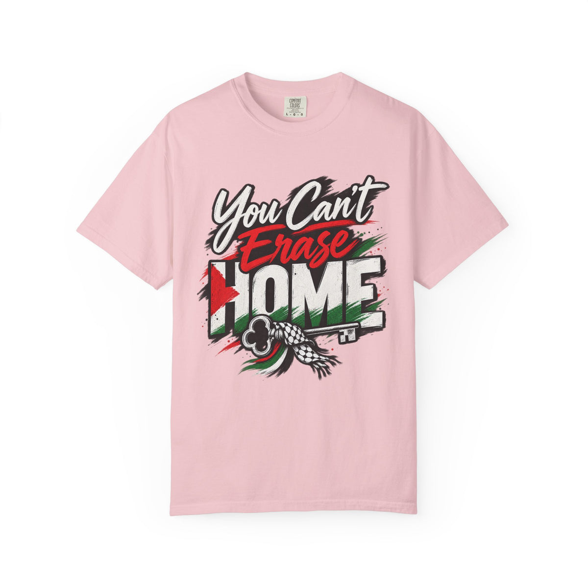 You Can't Erase Home T-Shirt — Palestine Solidarity Graphic Tee