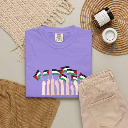 Palestine Flags T-Shirt — Minimal Graphic Tee