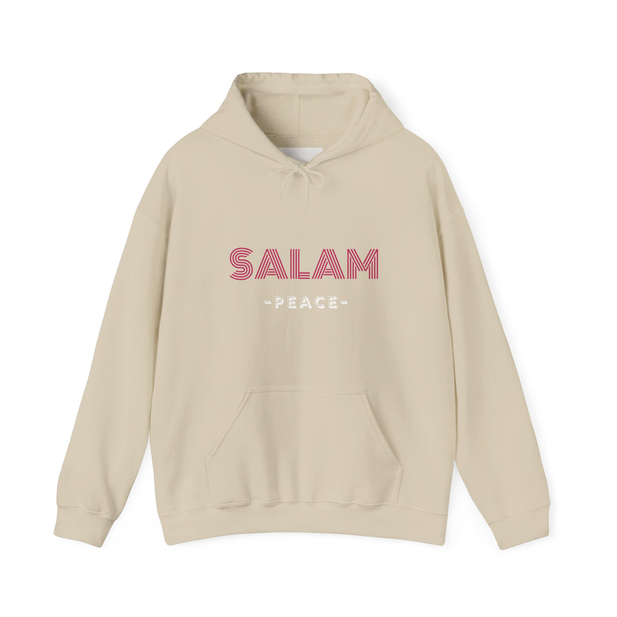 Salam Peace Hoodie — 'SALAM' Typography Peaceful Message Sweatshirt