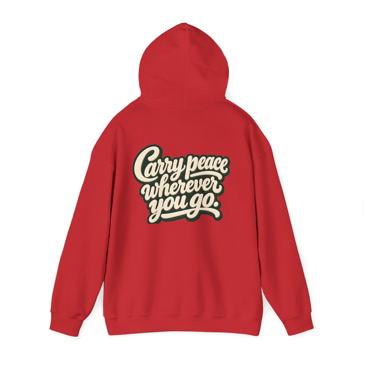 Salaam Hoodie — "Carry Peace Wherever You Go" Cozy Islamic Greeting Sweatshirt