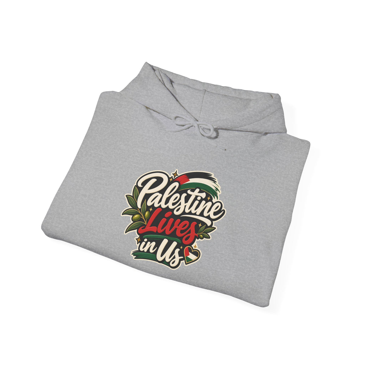 Hoodie — "Palestine Lives in Us" Graphic Hoodie