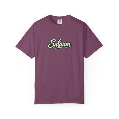 Salaam Script T-Shirt — Casual Islamic Greeting Tee