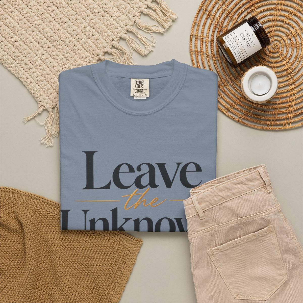 Leave the Unknown With Allah T-Shirt — Islamic Faith Inspirational Tee
