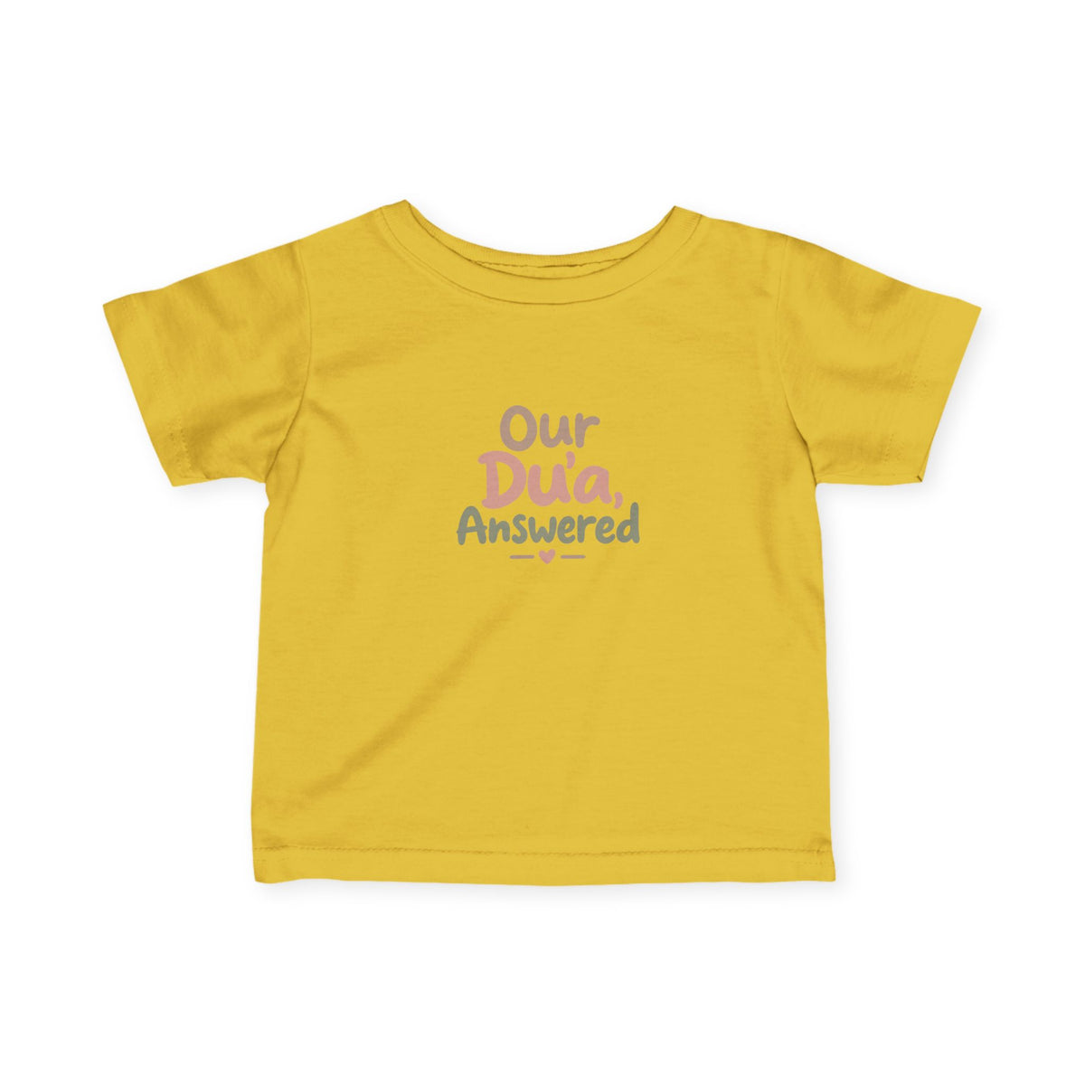 Infant Tee — "Our Du'a Answered" Cute Islamic Baby Shirt