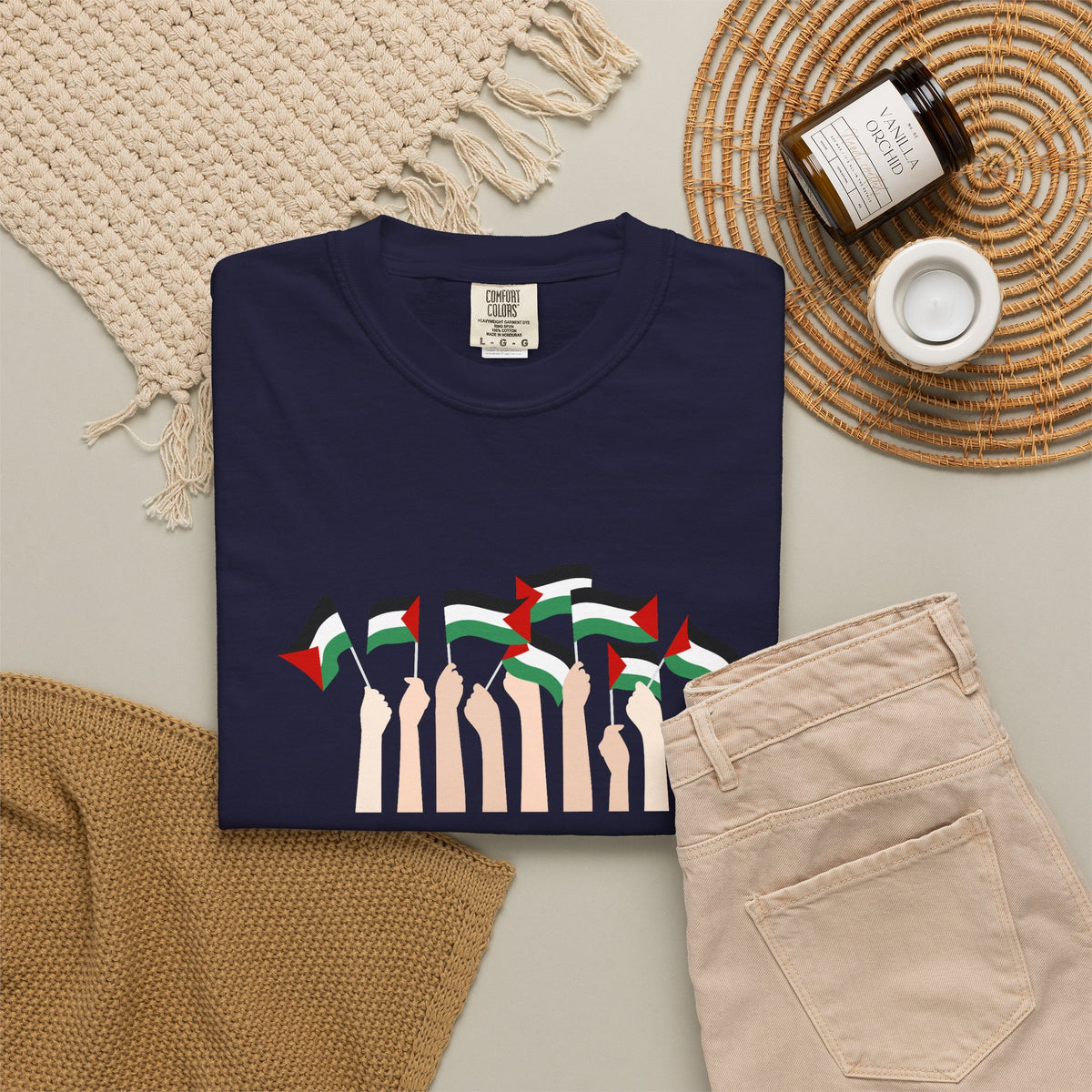 Palestine Flags T-Shirt — Minimal Graphic Tee