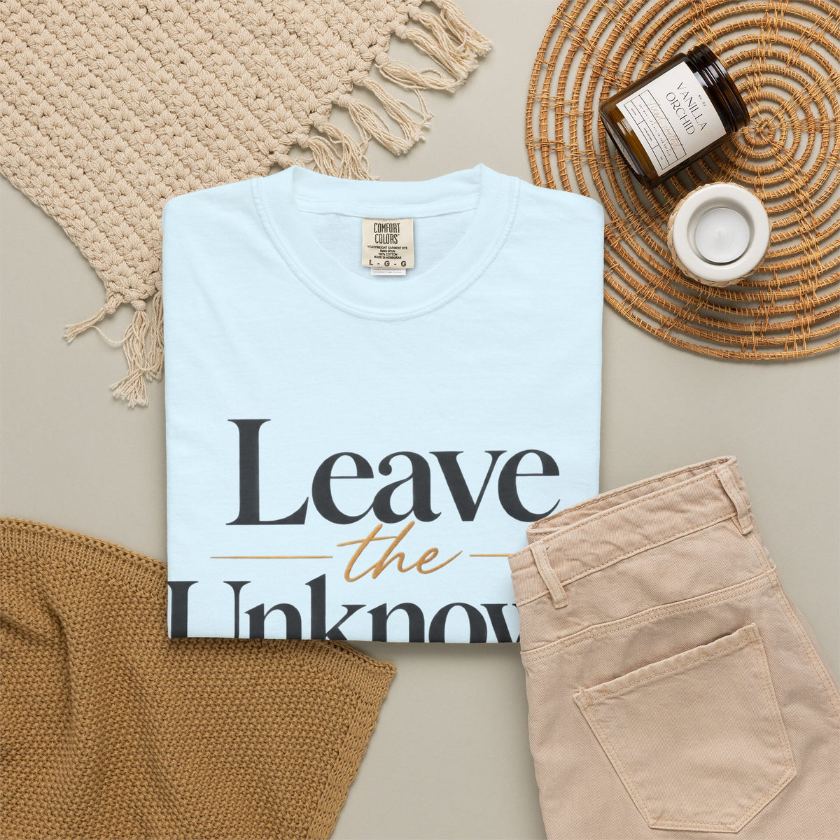 Leave the Unknown With Allah T-Shirt — Islamic Faith Inspirational Tee