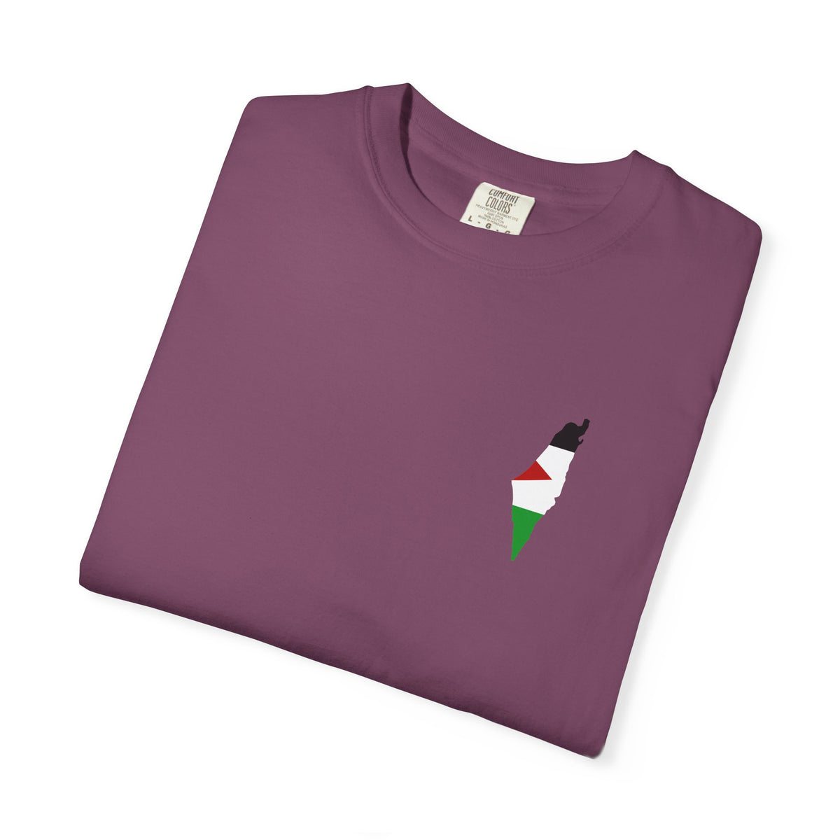 Palestine Map T-Shirt — Minimal Solidarity Tee