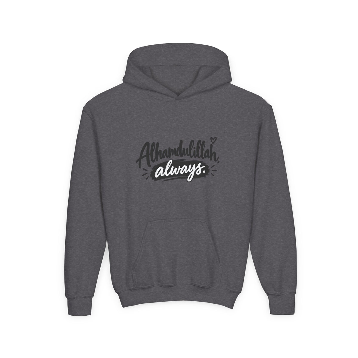 Alhamdulillah Always Youth Hoodie — Islamic Inspirational Kids Sweatshirt