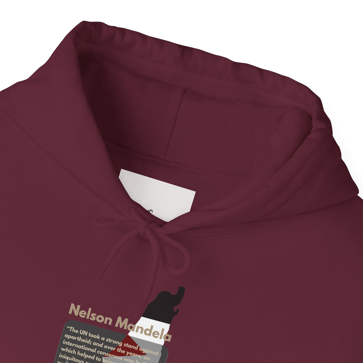 Hoodie - Nelson Mandela Quote & Palestine Flag Graphic