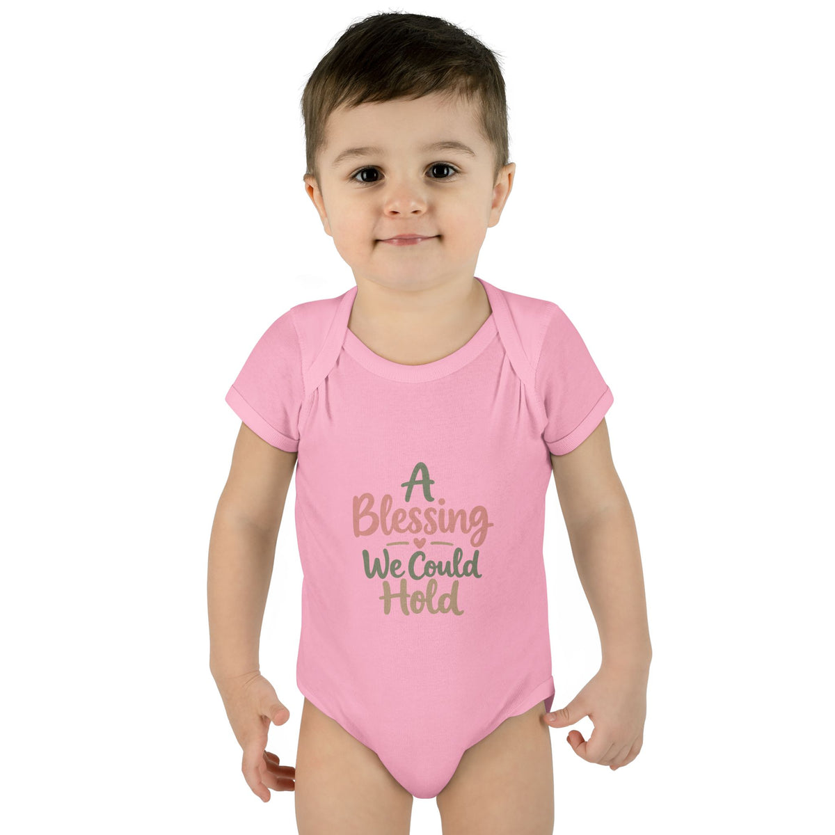 Infant Bodysuit — "A Blessing We Could Hold" Baby Onesie (Newborn Gift)