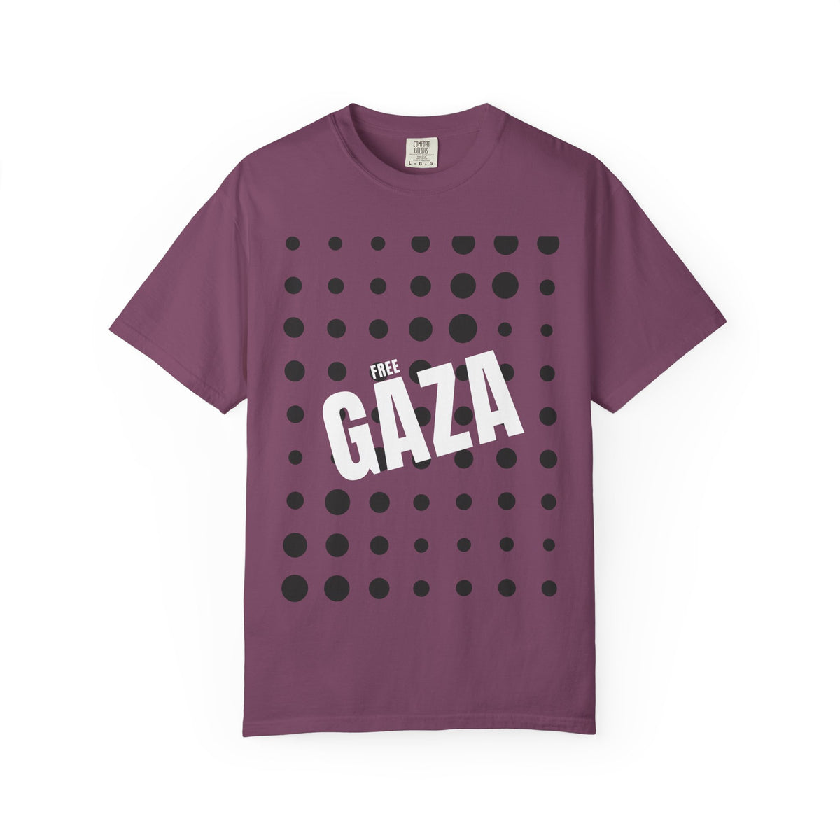 Free Gaza Dot Graphic T-Shirt