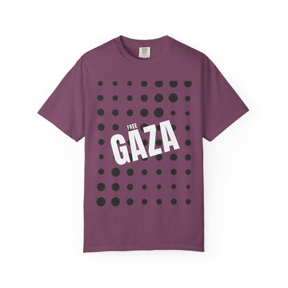 Free Gaza Dot Graphic T-Shirt