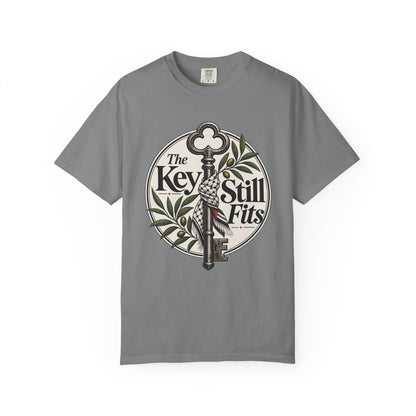 Key Still Fits T-Shirt — Vintage Skeleton Key Graphic Tee