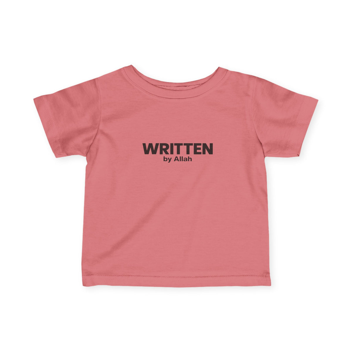 Infant Tee - "WRITTEN by Allah" Minimal Islamic Baby Shirt