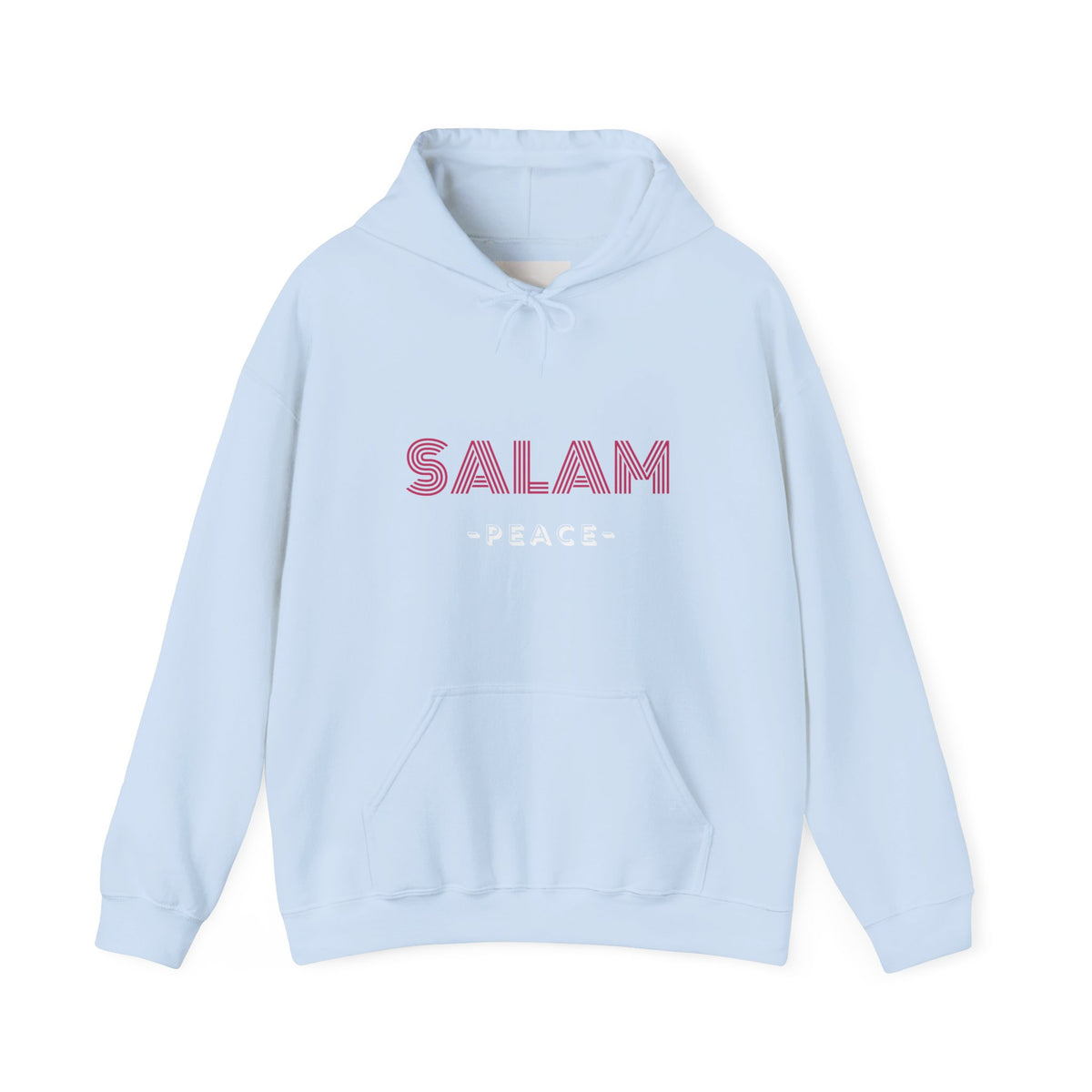 Salam Peace Hoodie — 'SALAM' Typography Peaceful Message Sweatshirt