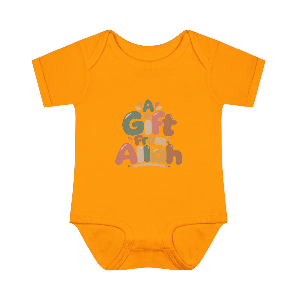 Infant Bodysuit — "A Gift From Allah" Baby Onesie, Islamic Newborn Gift