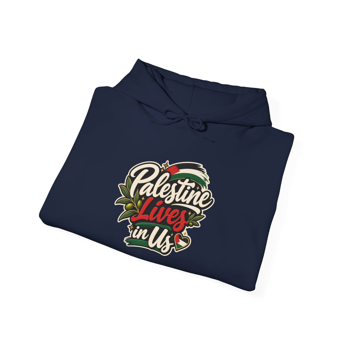 Hoodie — "Palestine Lives in Us" Graphic Hoodie