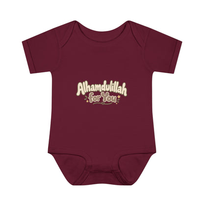 “Alhamdulillah for You” Baby Bodysuit — Newborn Islamic Celebration Onesie