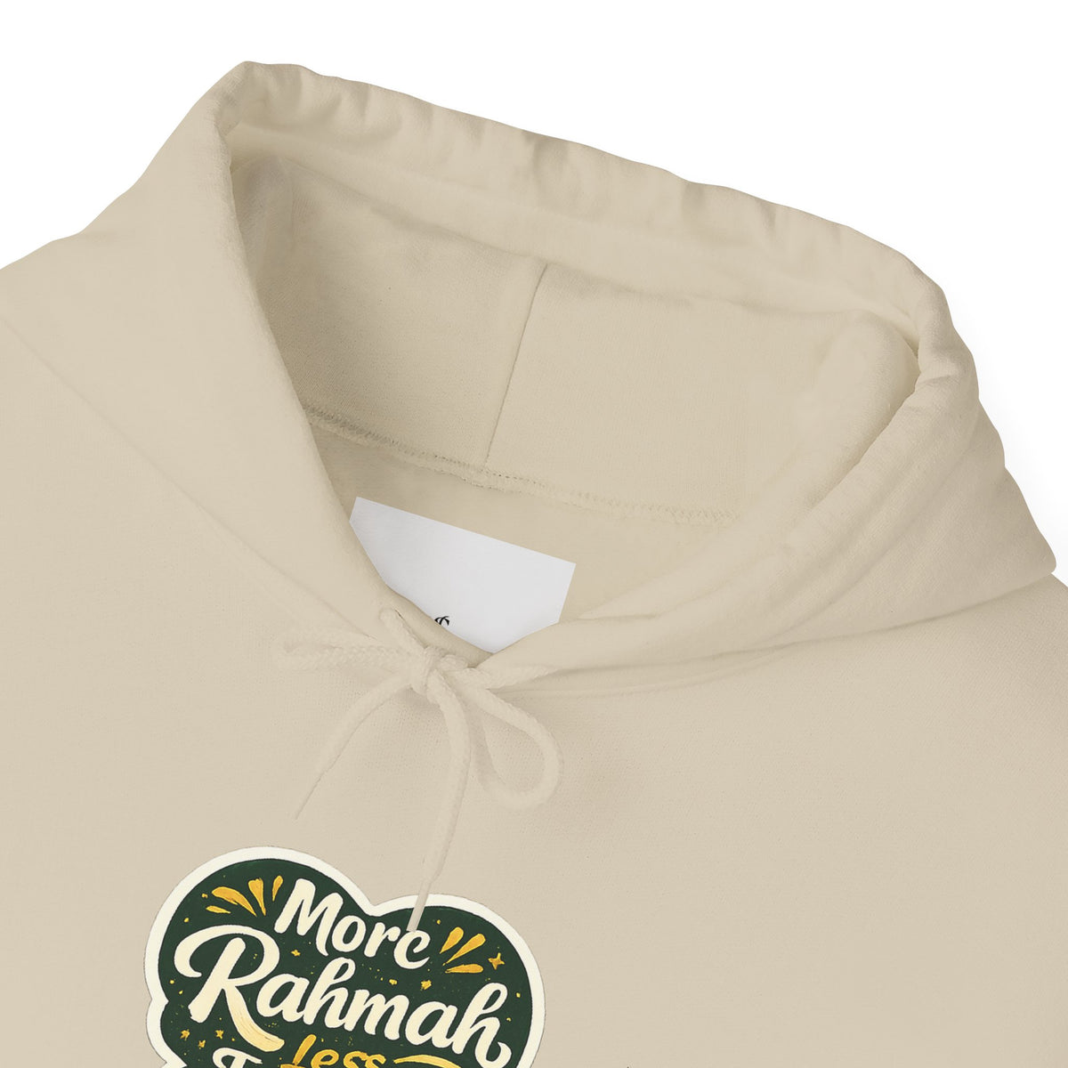 Hoodie — “More Rahmah Less Judgment” Inspirational Islamic Comfort Hoodie