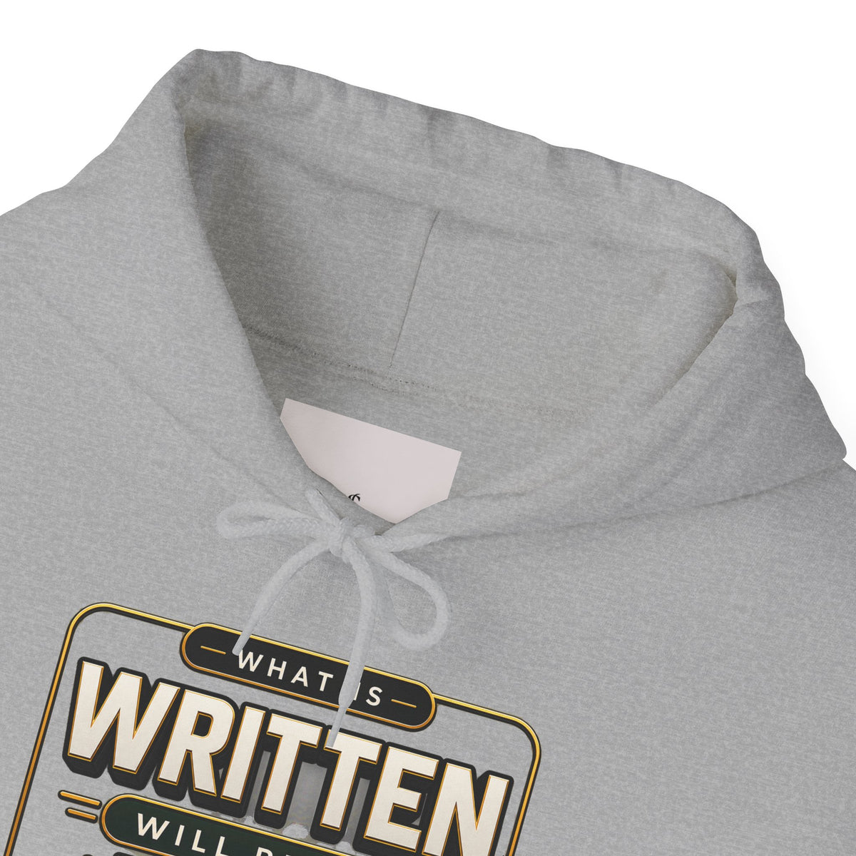 Hoodie - "What Is Written Will Reach You" Vintage Sign Graphic Hoodie