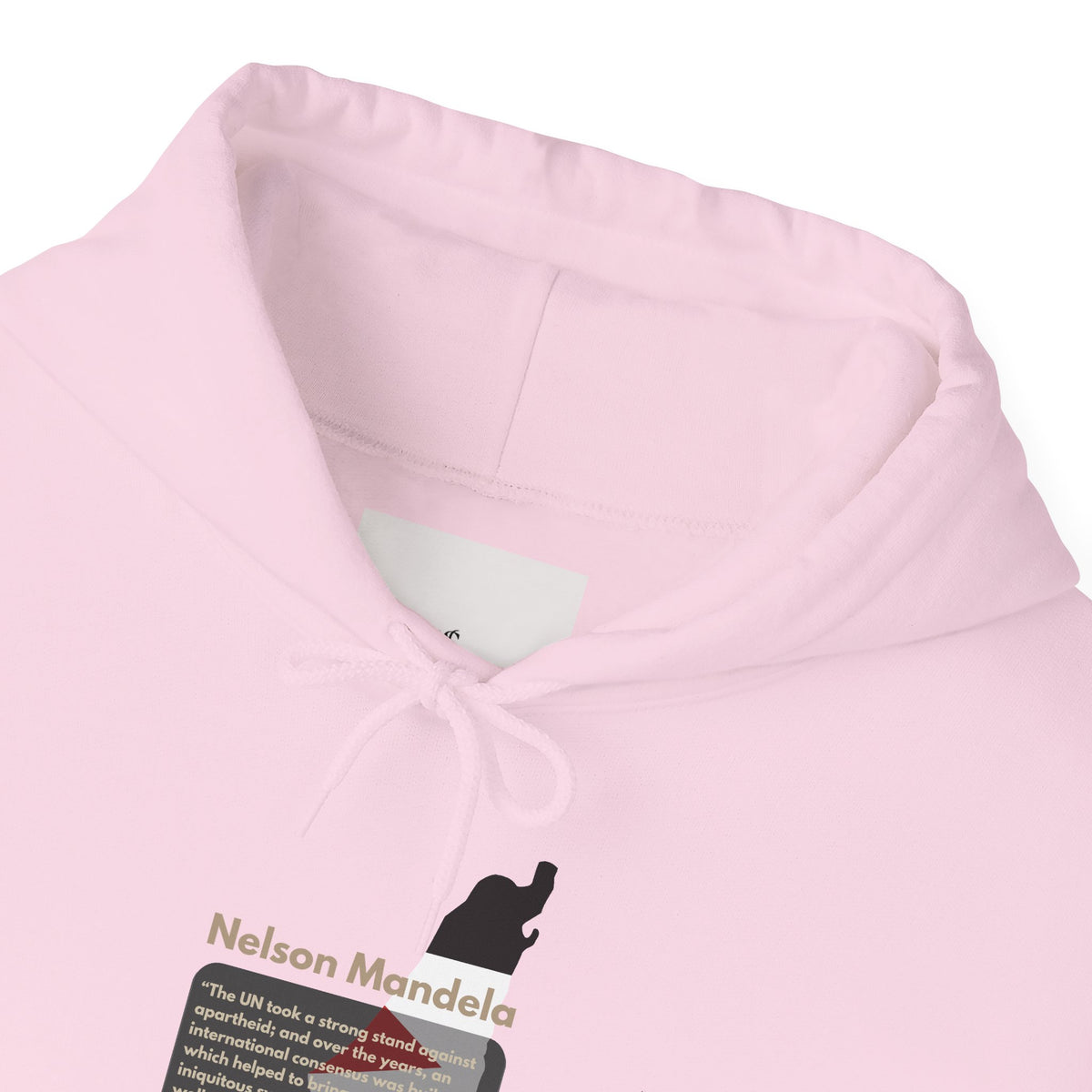 Hoodie - Nelson Mandela Quote & Palestine Flag Graphic