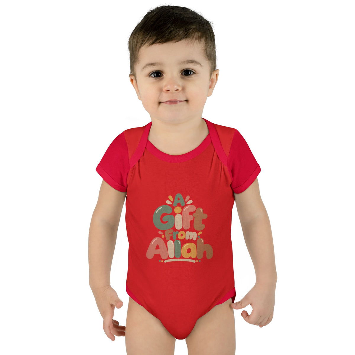 Infant Bodysuit — "A Gift From Allah" Baby Onesie, Islamic Newborn Gift