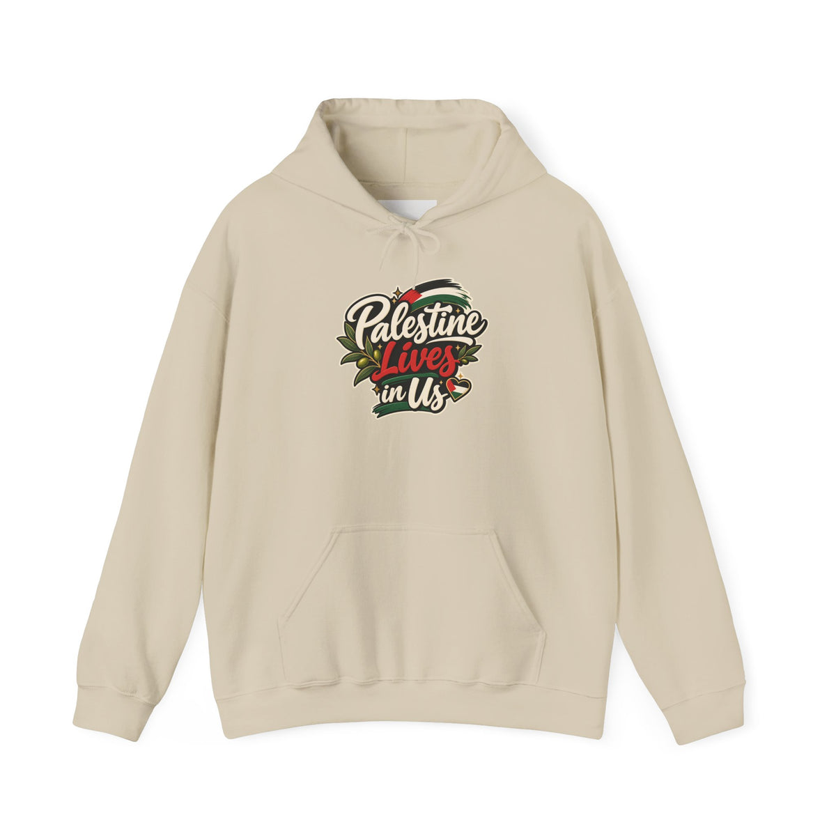 Hoodie — "Palestine Lives in Us" Graphic Hoodie