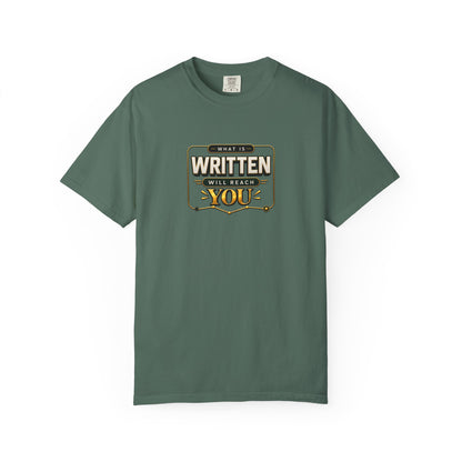 Inspirational 'Written Will Reach You' Graphic T-Shirt