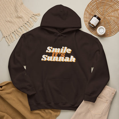 Smile It's Sunnah Hoodie — Retro Yellow Script Hoodie