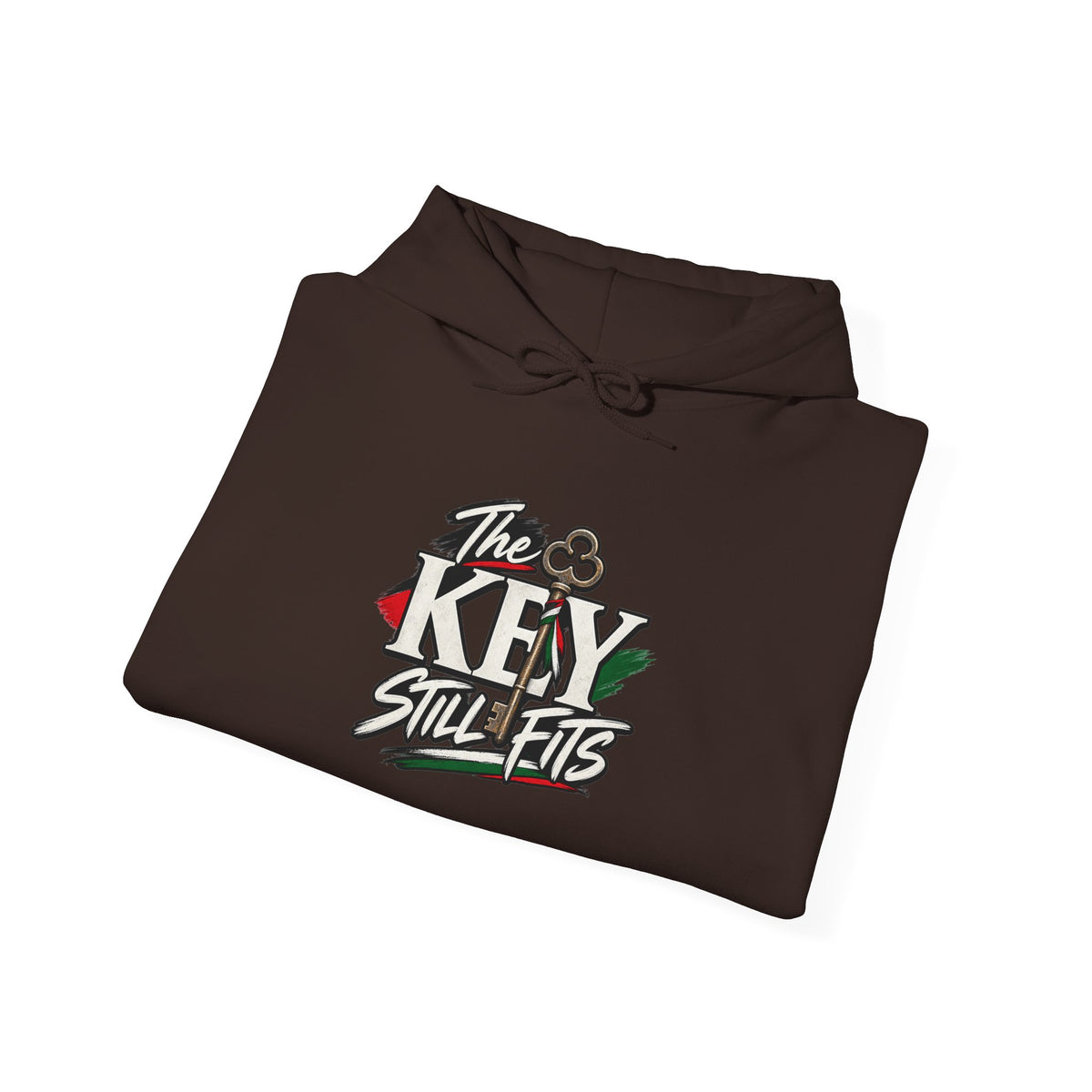 Hoodie — 'The Key Still Fits' Retro Script Logo Pullover