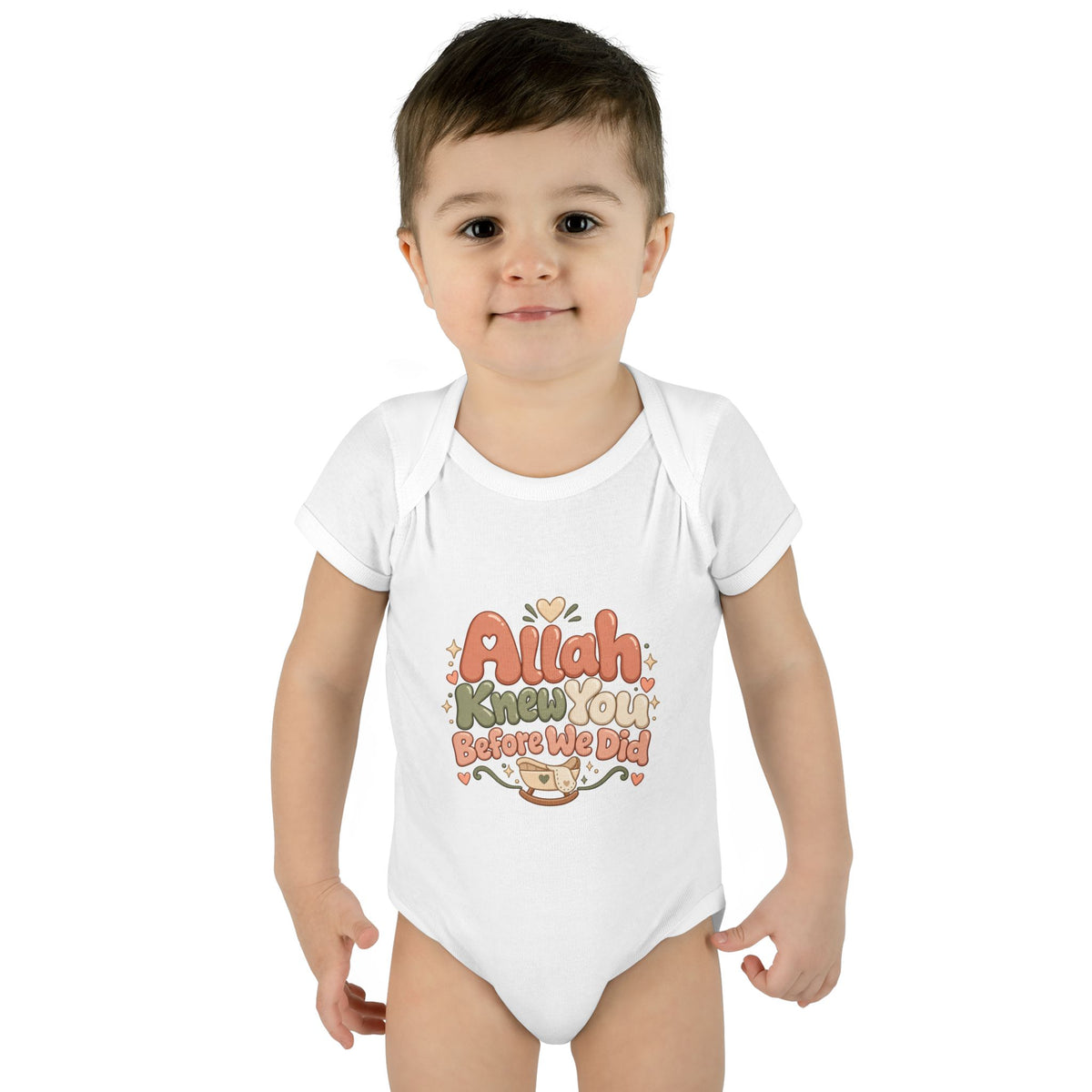 Infant Bodysuit – "Allah Knew You Before We Did" Muslim Baby Onesie
