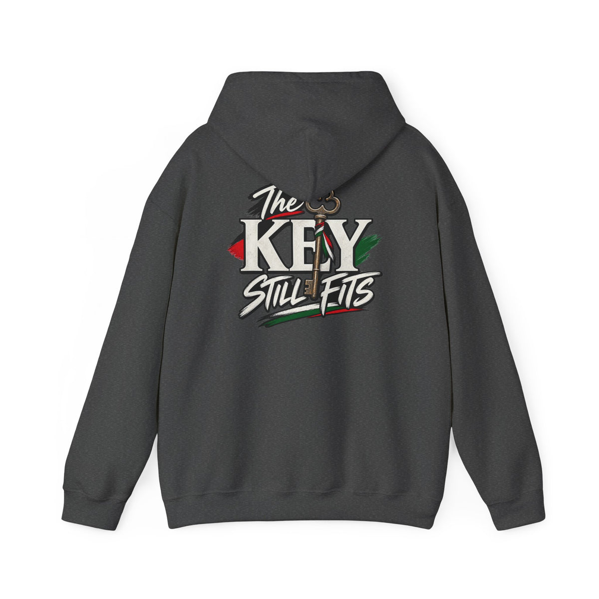 Hoodie — 'The Key Still Fits' Retro Script Logo Pullover
