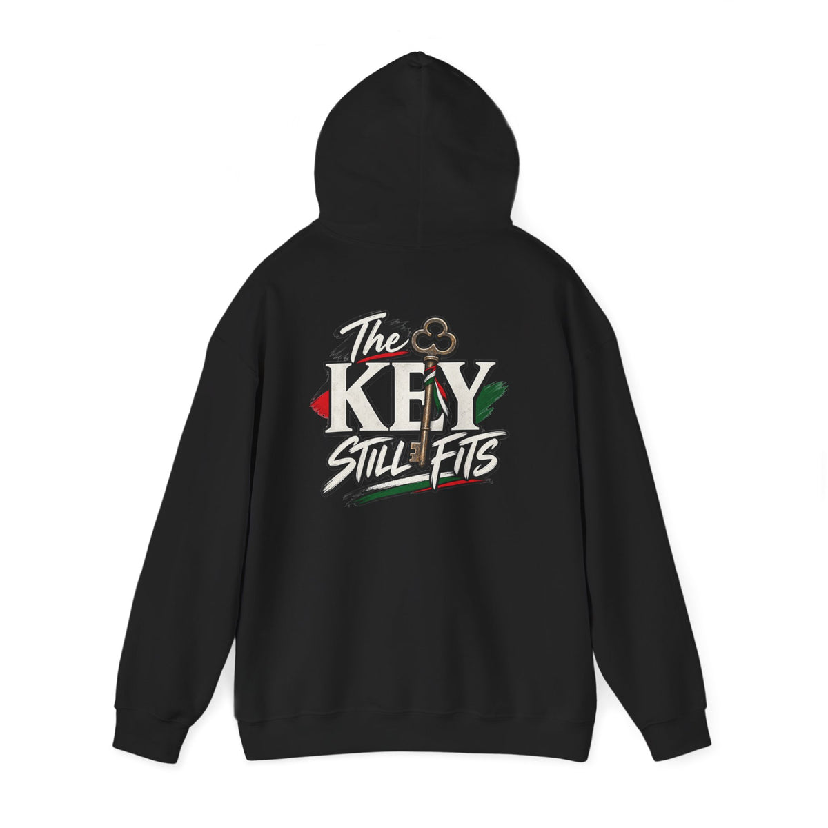Hoodie — 'The Key Still Fits' Retro Script Logo Pullover