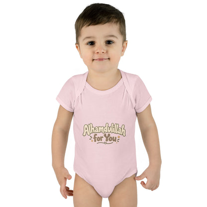 “Alhamdulillah for You” Baby Bodysuit — Newborn Islamic Celebration Onesie