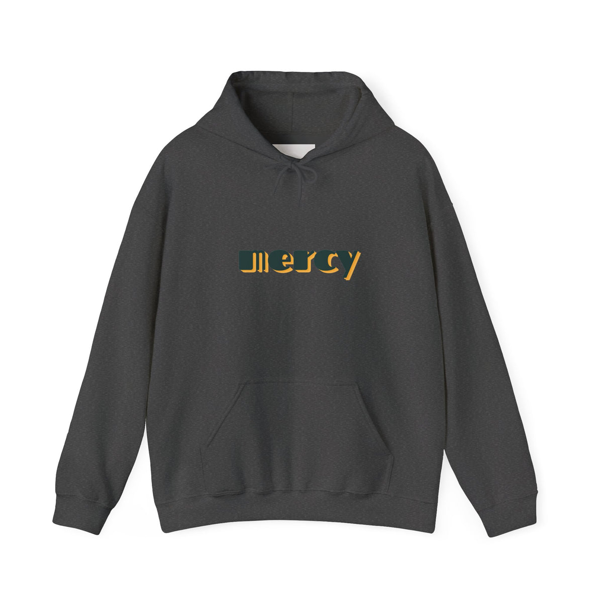 Mercy Retro Text Hoodie — Minimal Spiritual Comfort Sweatshirt